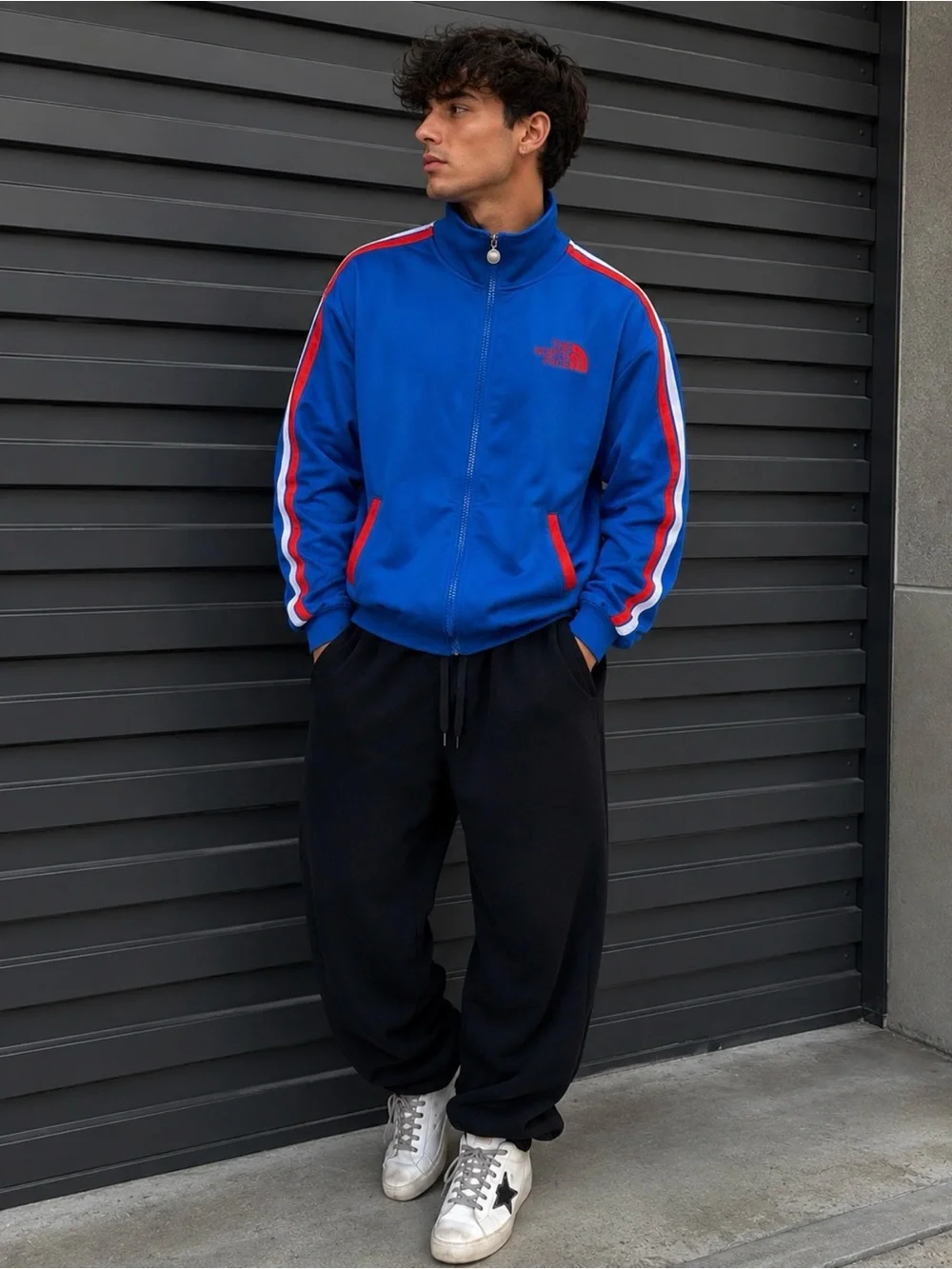 💙♥️🤍 THE NORTH FACE Blue Track Jacket 💙♥️🤍